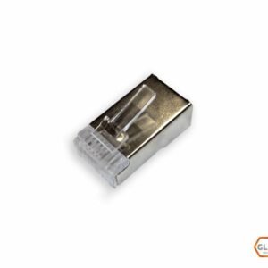 2001-RJ45B-100 - PLUG RJ45 BLINDADA - CAT. 5E - X 100U - GLC