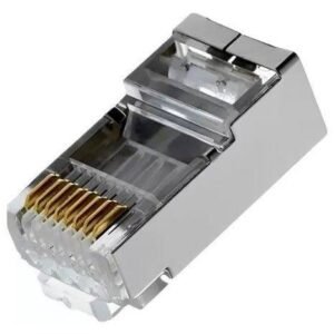 2001-RJ45B-100 – Plug RJ45 Blindada – Cat. 5E – x 100U – GLC | Teletex