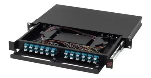Banfo-LCPC002 - Bandeja FO C/ 24 Adaptador LC/PC DUP y 48 Pigtail LC/PC C/Proteccion Acrilico - GLC | Teletex