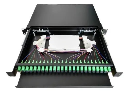 Banfo-Scapc-001 - Bandeja FO 24 Port - C/Adaptador SC/APC - C/Pigtail SC/APC - C/Cassete - GLC | Teletex