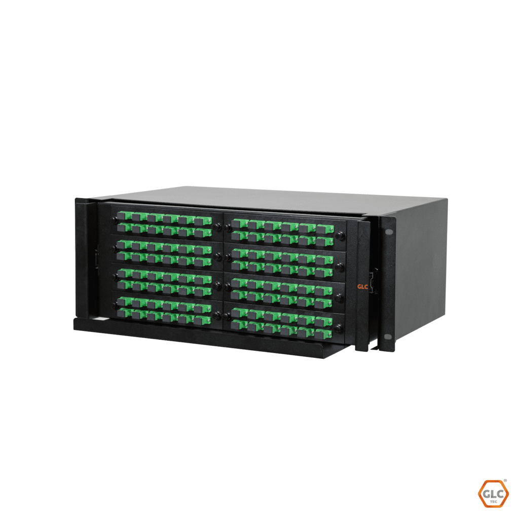 Banfo-Scapc-004 - Bandeja FO 96 Port - C/Adaptador SC/APC - C/Pigtail SC/APC - C/Cassete - GLC | Teletex