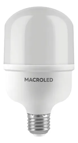 BAP-20-E27CW - Lampara Bulbon - Alta Potencia - 20W - E27 - AC180-240V - Frio - 6500K - Macroled | Teletex