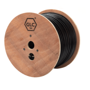 CE-1051 – Cable UTP Cat. 5E – C/Portante Acero – 100% Cobre – 305M – EXT/Doble Vaina – Negro – GLC MAX | Teletex