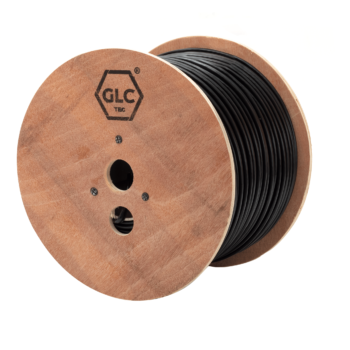 CE-1051 - Cable UTP Cat. 5E - C/Portante Acero - 100% Cobre - 305M - EXT/Doble Vaina - Negro - GLC MAX | Teletex