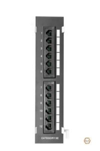 CE-4027 – Patchpanel 12 Port – Cat. 5E – P/Pared – GLC | Teletex