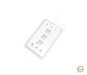 CE-4036 – Face Plate 3 Port – Cat. 5E/6 – GLC | Teletex