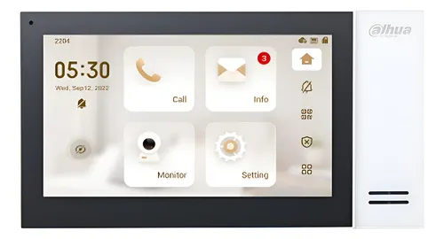 DHI-VTH2421FW-P - Monitor Portero IP 7 - Tactil - Interior - Blanco - Dahua | Teletex