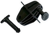 DOBLE PIN LOCK – Aislador Doble Pin lock ideal para utilizar en pared con piton o en angulo L (100 unidades) | Teletex