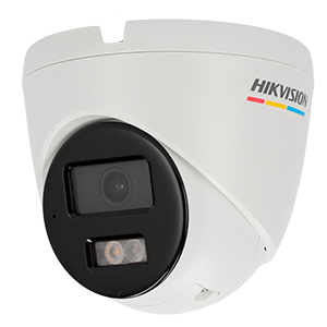DS-2CD1323G2-LIUF – Cámara IP Turret, 2 Mpx, Lente 2.8 mm, 30m IR + Luz Blanca, Micrófono, Exterior IP67, SD | Teletex