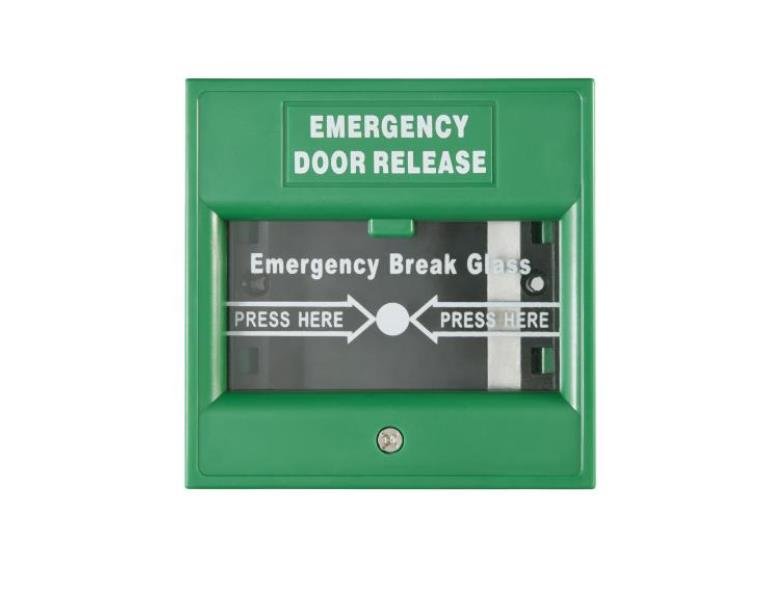DS-K7PEB/Green - Accionador de Emergencia - Verde - Hikvision | Teletex