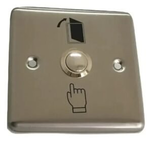 EX-906 – Boton de Salida Metalico Grande – 2 x 8,5 x 8,5 cm | Teletex