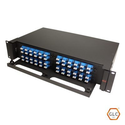 GLC-Banfo-LCPC-003 - Bandeja FO C/ 48 Adaptador LC/PC DUP y 96 Pigtail LC/PC C/Proteccion Acrilico | Teletex