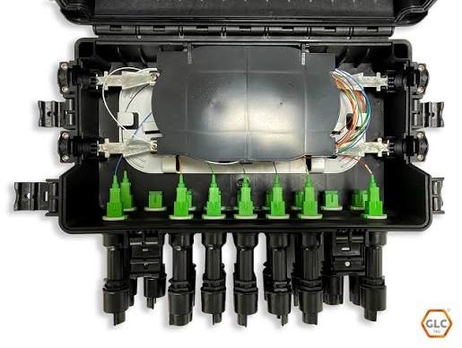 GLC-FDB-008-03 - FDB Caja Exterior FTTH 4X16 Completa Easy Connect Horizontal Split 1X16 - GLC | Teletex