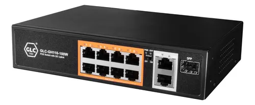 GLC-GC110-100W - Switch 8 ports POE *10/100/1000Mbps + 2 port 10/100/1000 uplink | Teletex