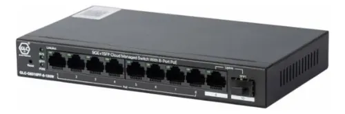 GLC-GH110-100W - Switch 8 ports POE *10/100Mbps + 2 port 10/100/1000 uplink + 1 Slot SFP | Teletex