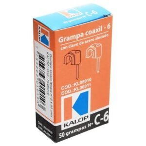 KL06012 – Grampa Coaxil 8 NG – Caja por 50 Unidades | Teletex