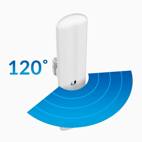 LAP-120 - Estacion Base Airmax - 5GHZ - 450 MBPS - Cobertura 120º - Ubiquiti | Teletex