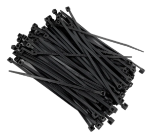 PN25-100N – Precinto de 10CM (2,5MM x 100MM) – Bolsa 100 Unid. – Negro | Teletex