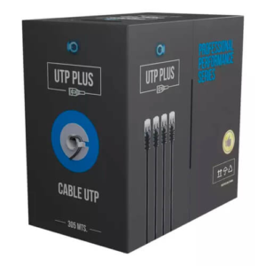 UTP-CCA-305-Plus – Cable UTP Plus 305MTS CCA 0.5MM CAT 5 Negro | Teletex